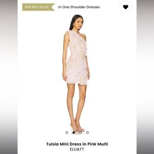 Elliatt Tulsia One-Shoulder Pink Dress